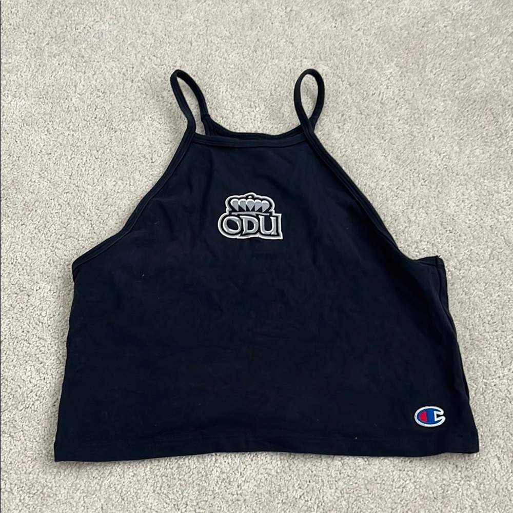 Champion Black ODU Logo Halter Top